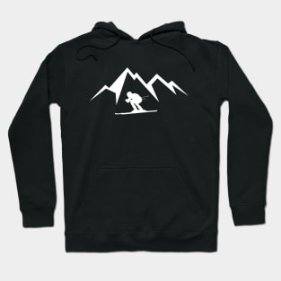 Skiing in High Altitude Hoodie